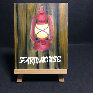 Country Painting (little red lantern) Farmhouse